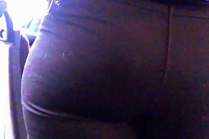 Big Ass MILF In Black Jeans A Bus