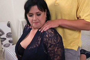 Busty Natural Mature Bbw Sucks And Fucks Young Guy